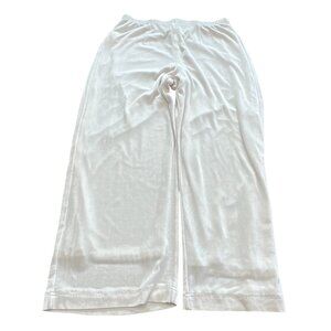 Chico's Pants Size 2 Large Off White Cream Travelers Slinky Fabric Lined Women